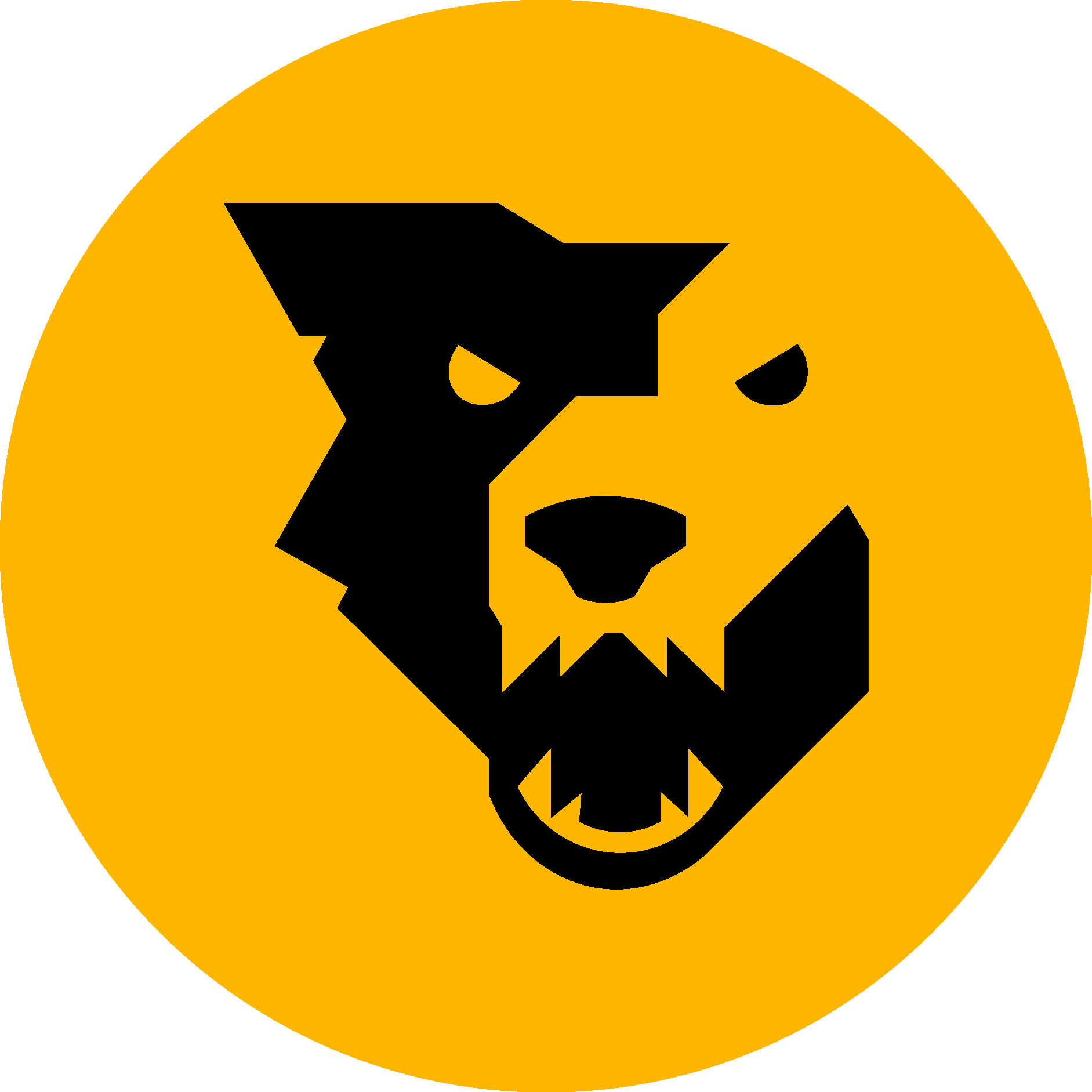 Wolf Tooth Icon Logo Vector Logo